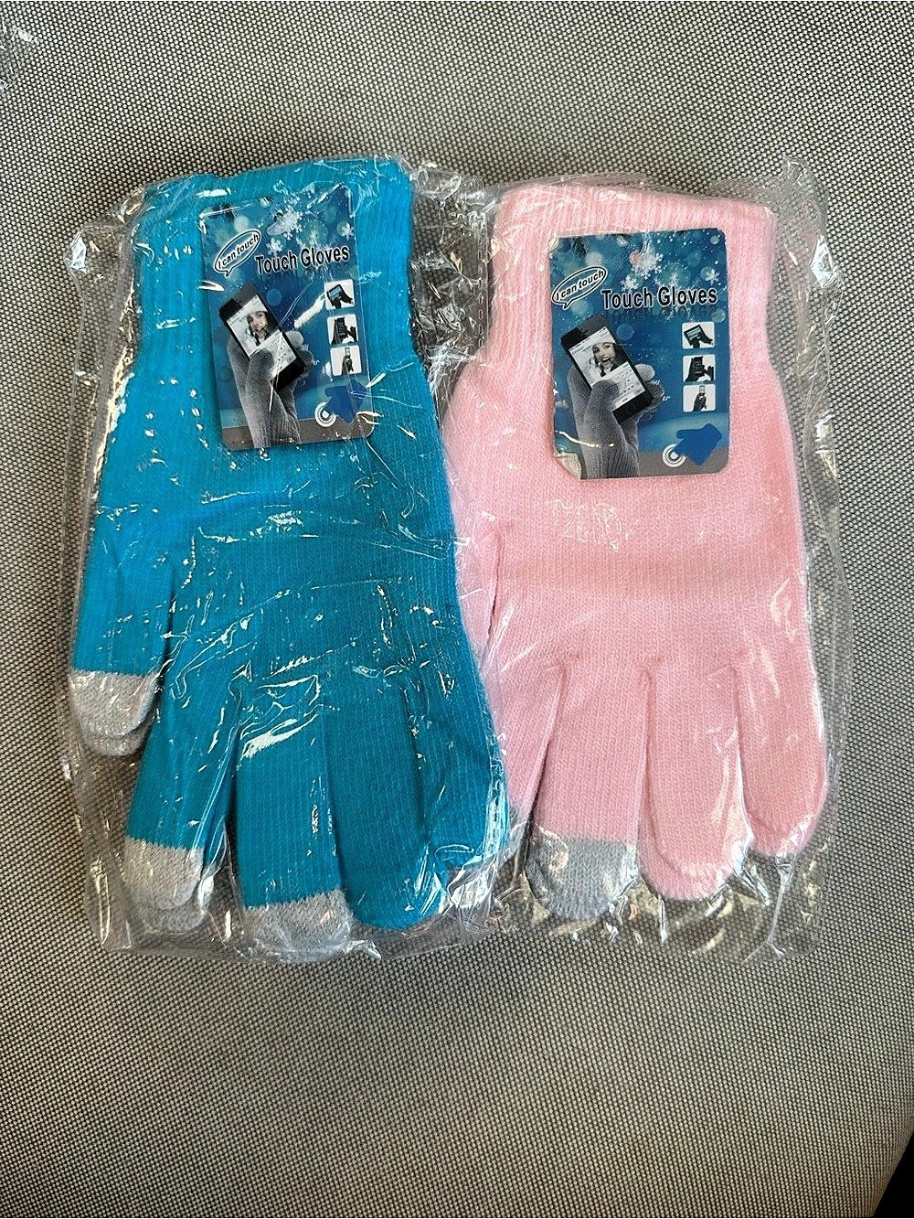 12 Pack Touch Gloves Assorted Colors NWT